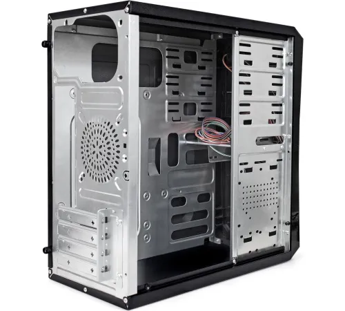 Exegate EX284023RUS Корпус Minitower BA-202 Black, mATX, <AA500, 80mm>, 2*USB, Audio
