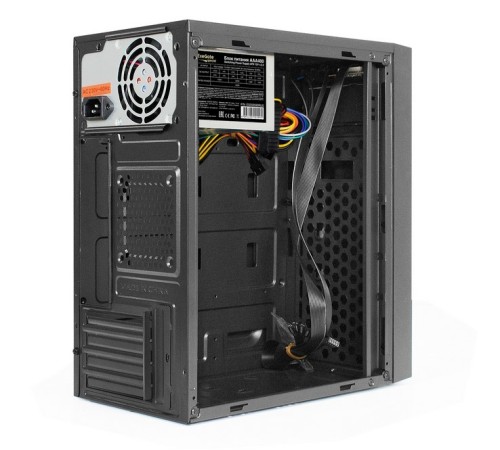 Exegate EX292349RUS Корпус Minitower ExeGate BAA-113-AAA400 (mATX, БП AAA400 с вент. 8см, 2*USB, аудио, черный)