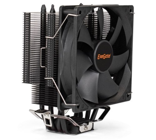 Exegate EX286299RUS Кулер Dark Magic EXX400-PWM (Al+Cu, черное покрытие, 4 тепл.трубки, LGA775/1150/1151/1155/1156/1200/1700/AM2/AM2+/AM3/AM3+/AM4/FM1/FM2/754/939/940, TDP 140W, Fan 120mm, PWM, 1200-2