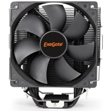 Exegate EX286299RUS Кулер Dark Magic EXX400-PWM (Al+Cu, черное покрытие, 4 тепл.трубки, LGA775/1150/1151/1155/1156/1200/1700/AM2/AM2+/AM3/AM3+/AM4/FM1/FM2/754/939/940, TDP 140W, Fan 120mm, PWM, 1200-2