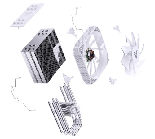 Кулер для процессора JONSBO PISA A5 ARGB White LGA1700/1200/115X/AM5/AM4