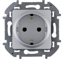 Legrand 673722 Розетка 2К+З - немецкий стандарт - 16 А - 250 В~ - INSPIRIA - алюминий