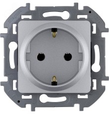 Legrand 673722 Розетка 2К+З - немецкий стандарт - 16 А - 250 В~ - INSPIRIA - алюминий