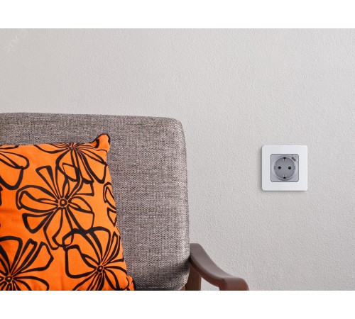 Legrand 673772 Розетка 2К+З немецкий стандарт 16А 250В со встроенным зарядным устройством USB C 1.5А 5В - INSPIRIA - алюминий