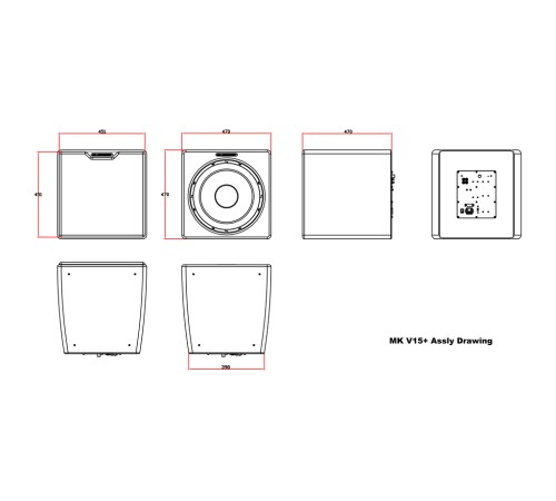 Активный сабвуфер M&K Sound V12+. Цвет: Матовый белый [White Satin/White Cloth]