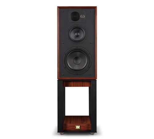 Полочная акустическая система со стойками Wharfedale 85th Anniversary Linton with stands Цвет: Красное Дерево [MAHOGANY]