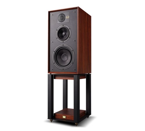 Полочная акустическая система со стойками Wharfedale 85th Anniversary Linton with stands Цвет: Красное Дерево [MAHOGANY]