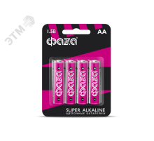 Элемент питания LR 6 (AA) Super Alkaline блистер, 4 шт.