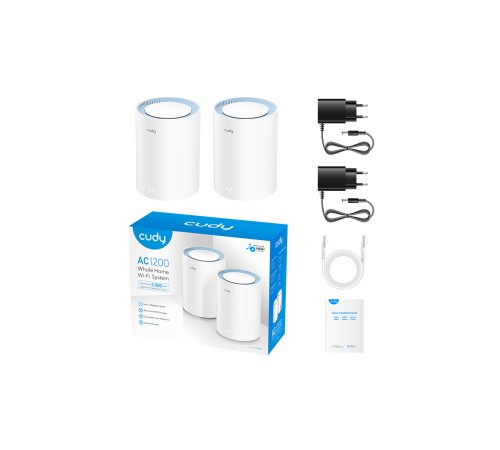Wi-Fi Mesh-система Cudy M1200(2-Pack) Wi-Fi Mesh-система Cudy M1200(2-Pack)
