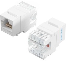 Модуль Vention Keystone Jack Cat.6 неэкранированный 180 градусов Белый Vention IRHW0
