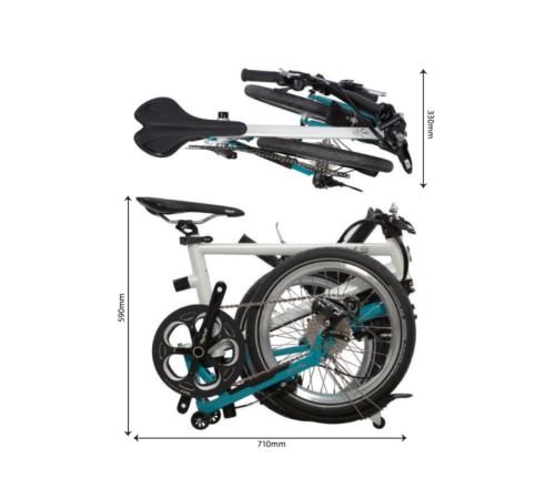 IVE 18inch, 10speed, Turquoise