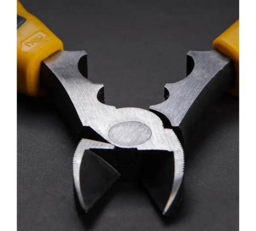 Диагональные бокорезы многофункциональные Deli DL102008 200мм, (резка/зачистка/обжим), сталь Cr-V, двухкомпонентная рукоять