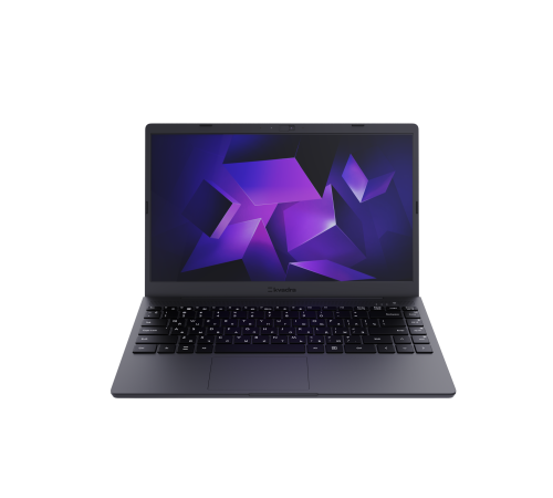 Ноутбук KVADRA NAU LE14U Core i3-1215U 1.2GHz,14,1" FHD (1920x1080) IPS,8Gb DDR4-3200(1), 256Gb SSD,55Wh,1.6kg,1YW,FHD Webcam,WiFi/BT, noOS, Графит, МПТ