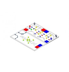 Ресурсный набор: соревновательное поле с элементами MakeX 2019 City Guardian Arena Expansion Kit for Blue Planet