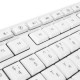 Клавиатура Gembird KB-8430M,{USB, белый, 113 клавиш, 9 кнопок управления мультимедиая, кабель 1,5м}