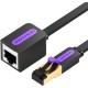 Патч-корд удлинитель Vention прямой SSTP cat.7, RJ45 - 2м. Черный плоский Vention ICBBH