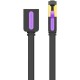 Патч-корд удлинитель Vention прямой SSTP cat.7, RJ45 - 2м. Черный плоский Vention ICBBH