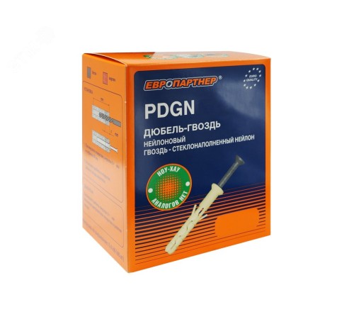 Дюбель-гвоздь PDGN LK 6х40,цилиндр. манж.