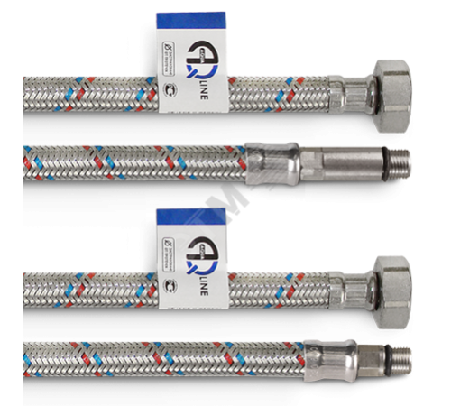 Подводка для смесителя M10X1/2' 30см (пара)