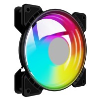 Powercase Вентилятор (M6-14-LED) 5 color LED 140 x 140 х 25 мм (100шт./кор, Molex, 900±10% об/мин) Bulk     M6-14-LED