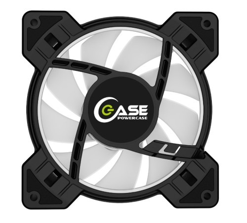 Powercase Вентилятор (M6-14-LED) 5 color LED 140 x 140 х 25 мм (100шт./кор, Molex, 900±10% об/мин) Bulk     M6-14-LED