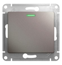 Systeme electric GSL001213 GLOSSA 1-клавишный ВЫКЛЮЧАТЕЛЬ с подсветкой,сх.1а,10AX, механизм, ПЛАТИНА