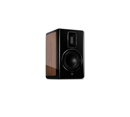 Полочные акустические системы Quad Revela 1 Цвет: Орех/Черный лак [HI-GLOSS WALNUT & BLACK]