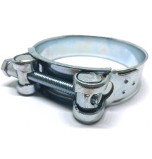 Хомут ленточный с болтом 48-51 W1 оцинкованная сталь 2.1 48-51/20 ГОСТ 28191-89