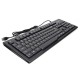 Клавиатура Gembird KB-8354U-BL { USB, черный, 104 клавиши, кабель 1,45м }