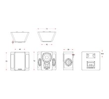 Настенные тыловые трипольные акустические системы Miller & Kreisel® S150T. Цвет: Черный матовый. Пара.