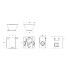 Настенные тыловые трипольные акустические системы Miller & Kreisel® S150T. Цвет: Черный матовый. Пара.
