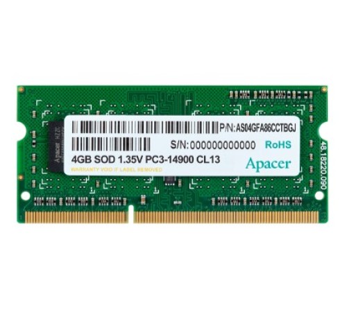 Модуль памяти SODIMM 8GB DDR3-1600 DS.08G2K.KAM APACER