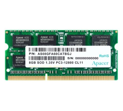 Модуль памяти SODIMM 8GB DDR3-1600 DS.08G2K.KAM APACER
