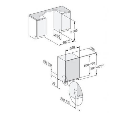 Встраиваемая посудомоечная машина MIELE G 7191 SCVI 60CM