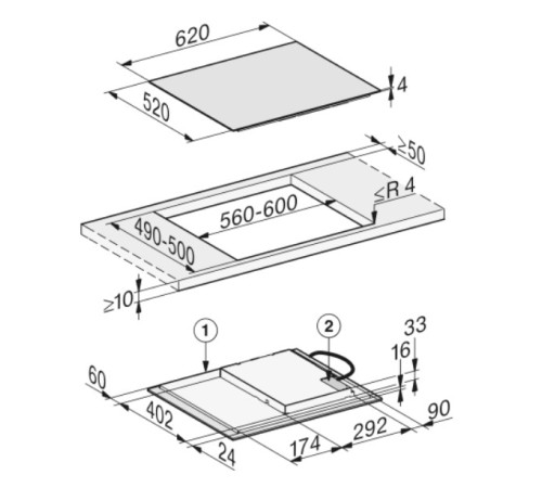 Индукционная варочная панель KM 7363 FL MIELE