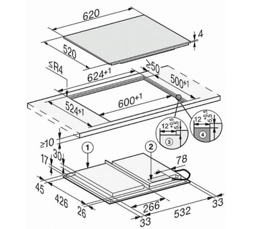 Индукционная варочная панель KM 7667 FL MIELE