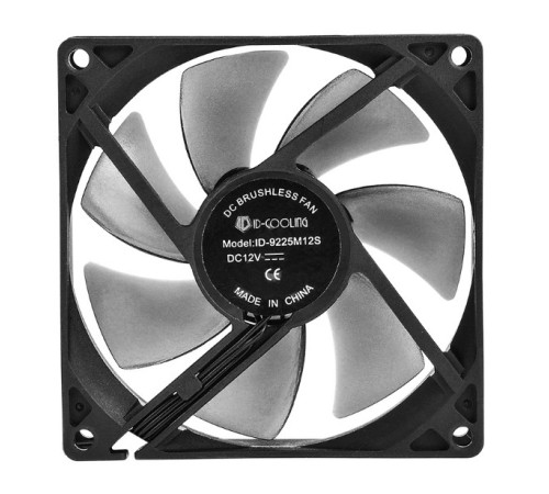 Вентилятор для корпуса 9сm 3pin черный NO-9225-SD ID-COOLING