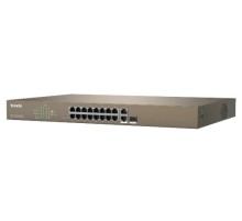 Tenda F1218P-16-250W Коммутатор управляемый PoE, 18 портов, 16х100 Мбит/с, 2x1 Гбит/с, SFP 1x1 Гбит/с