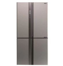 Холодильник Sharp SJ-EX98FBE бежевый трёхкамерный394/211 л морозилка снизу  Side by Side