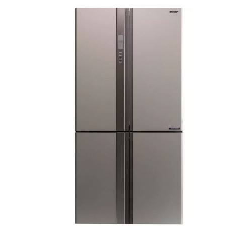 Холодильник Sharp SJ-EX98FBE бежевый трёхкамерный394/211 л морозилка снизу  Side by Side