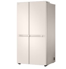 Холодильник LG GC-B257KEHW бежевый двухкамерный 422/206 л., морозилка слева, No Frost, Side by Side