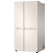 Холодильник LG GC-B257KEHW бежевый двухкамерный 422/206 л., морозилка слева, No Frost, Side by Side