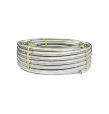 Труба гофрированная из нержав стали SS304 25А, отожженная, 30м