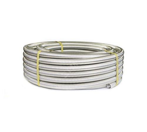 Труба гофрированная из нержав стали SS304 25А, отожженная, 30м