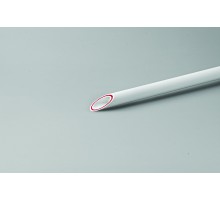 Труба полипропиленовая 40x6.7 SDR 6 PN 25 PPR RUBIS армированная стекловолокном белая, хлыст 4м