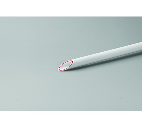 Труба полипропиленовая 50x6.9 SDR 7.4 PN 20 PPR RUBIS армированная стекловолокном белая, хлыст 4м