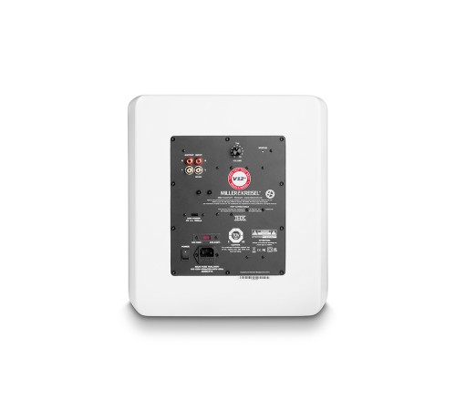 Активный сабвуфер M&K Sound V12+. Цвет: Матовый белый [White Satin/White Cloth]