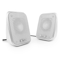Акустич. система 2.0 Gembird SPK-100-W, белый, 6 Вт, регулятор громкости, USB-питание