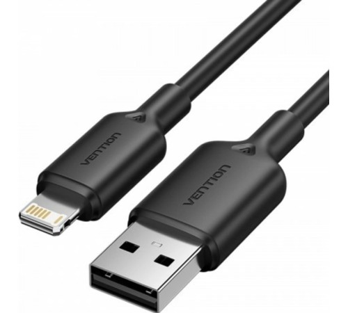 Кабель Vention USB 2.0 AM/Lightning 8M для iPad/iPhone 2.4A Черный Vention LAMBF Кабель Vention USB 2.0 AM/Lightning 8M для iPad/iPhone 2.4A Черный Vention LAMBF