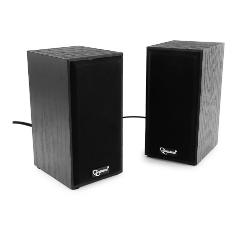Акустич. система 2.0 Gembird SPK-203 {МДФ, черный ,2х3 Вт,USB-питание}